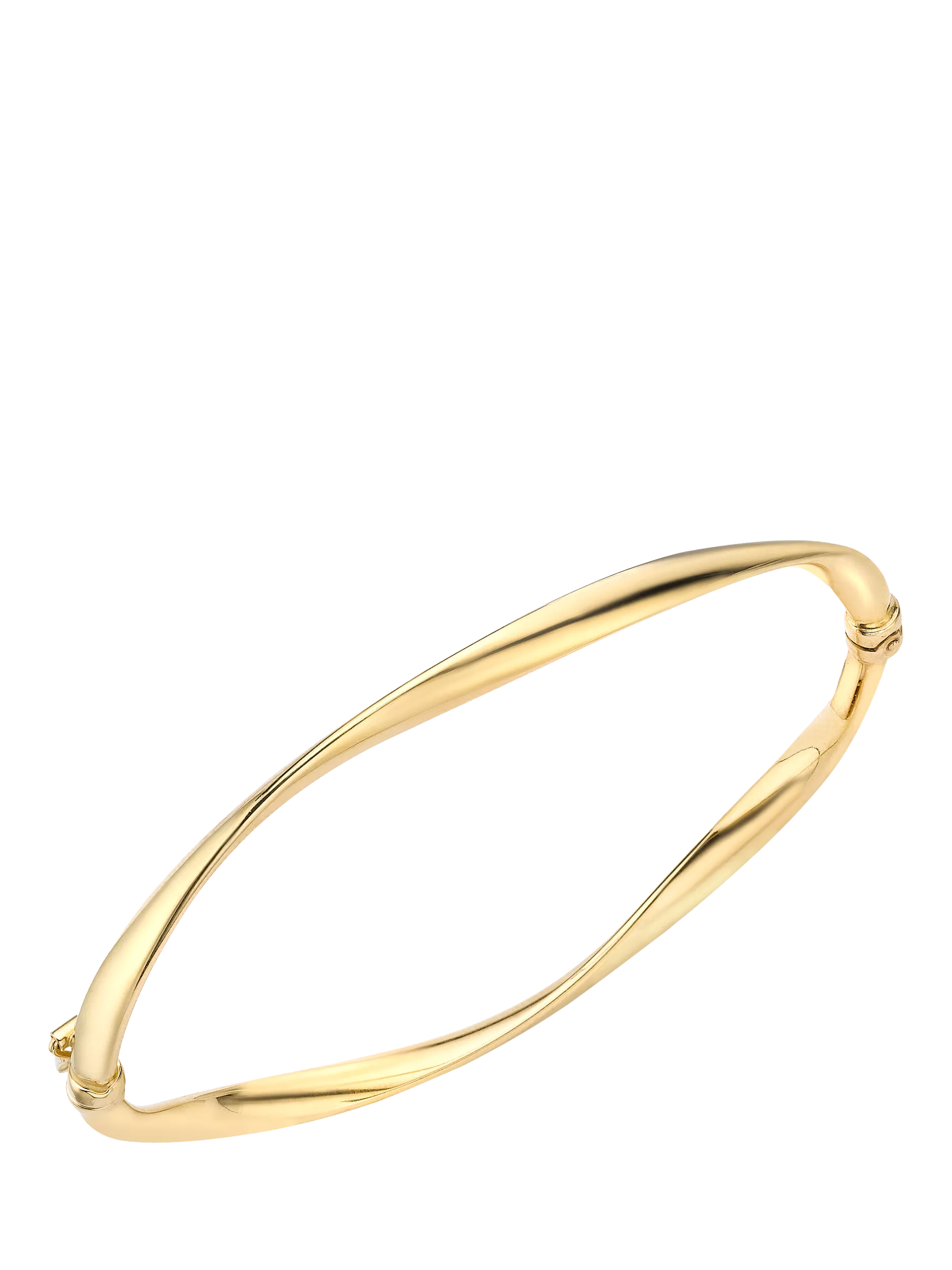 IBB 9ct gold organic tube bangle, UK version