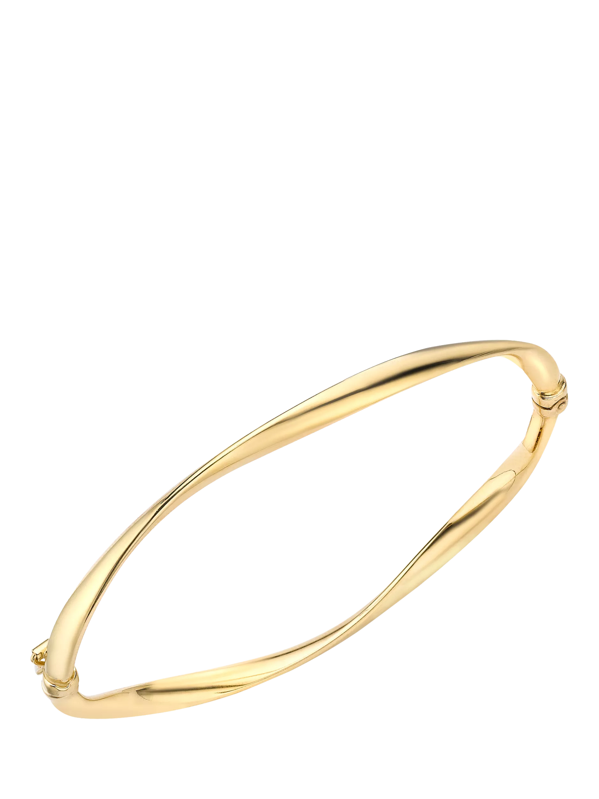 IBB 9ct gold organic tube bangle, UK version