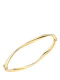 IBB 9ct gold organic tube bangle, UK version