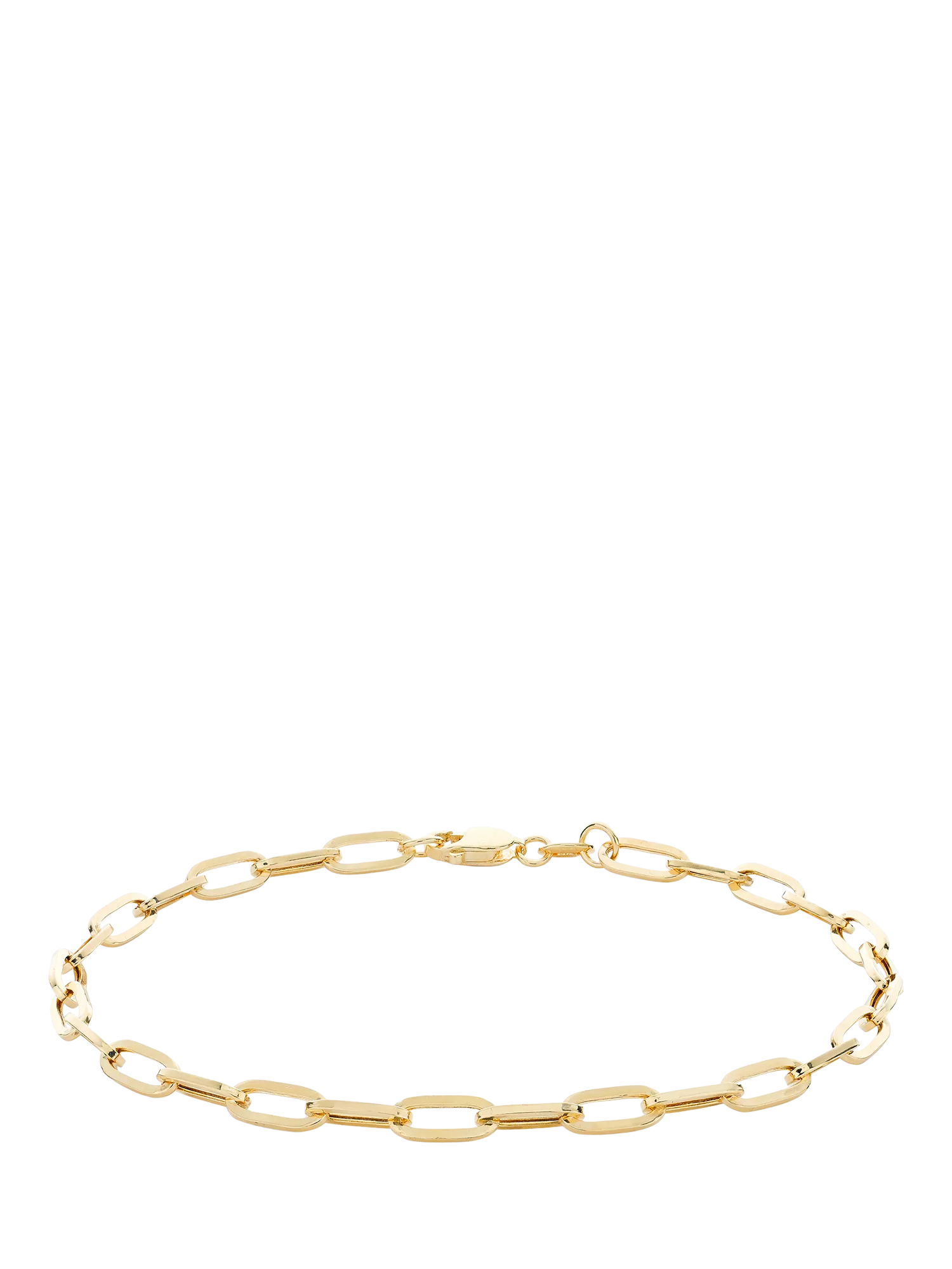 IBB gold paper chain bracelet 18ct 19cm, imported from the UK