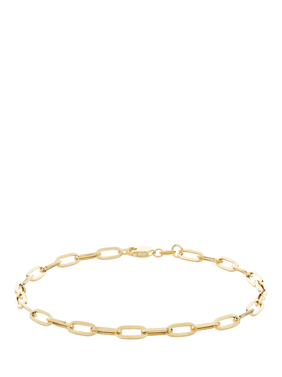 IBB gold paper chain bracelet 18ct 19cm, imported from the UK