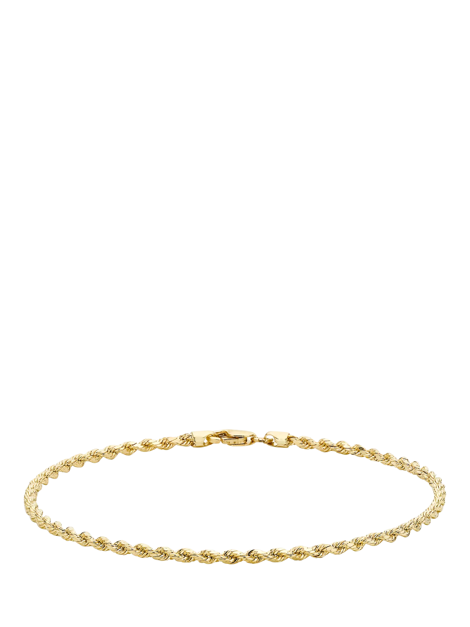 IBB gold rope chain bracelet 19cm, imported from the UK