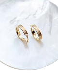 IBB 9ct gold creole hoop earrings 2.1cm, imported from the UK