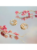 IBB 9ct gold Claddagh creole hoop earrings, gold, imported from the UK