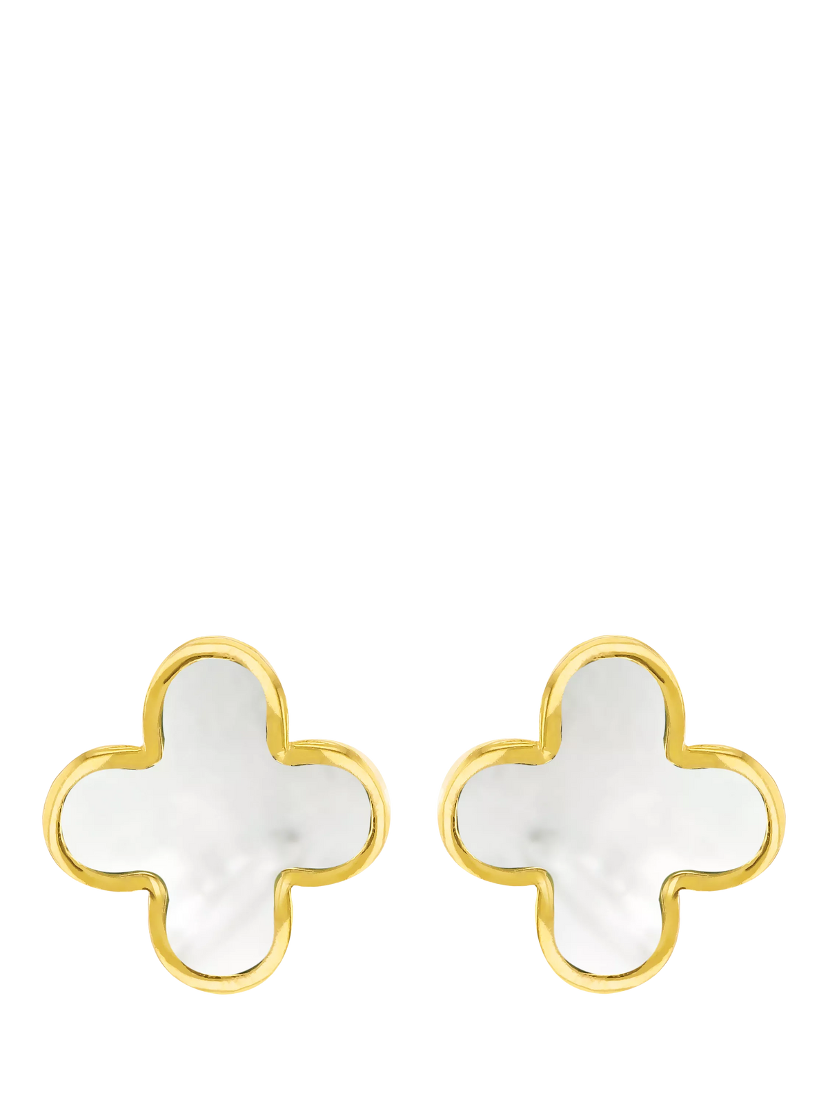 IBB 9ct gold mother of pearl stud earrings - British product