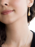 IBB 9ct gold diamond cut teardrop earrings, UK version