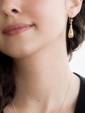 IBB 9ct gold diamond cut teardrop earrings, UK version
