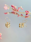 IBB 9ct gold heart drop earrings from Italy, UK version