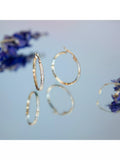 IBB 9ct gold cubic zirconia hoop earrings - British product
