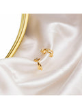IBB 9ct gold cubic zirconia hoop earrings (British brand)