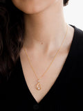 IBB 9ct gold cubic zirconia teardrop earrings, imported from the UK