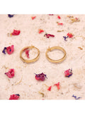IBB 18ct two-tone hoop earrings, imported from the UK
