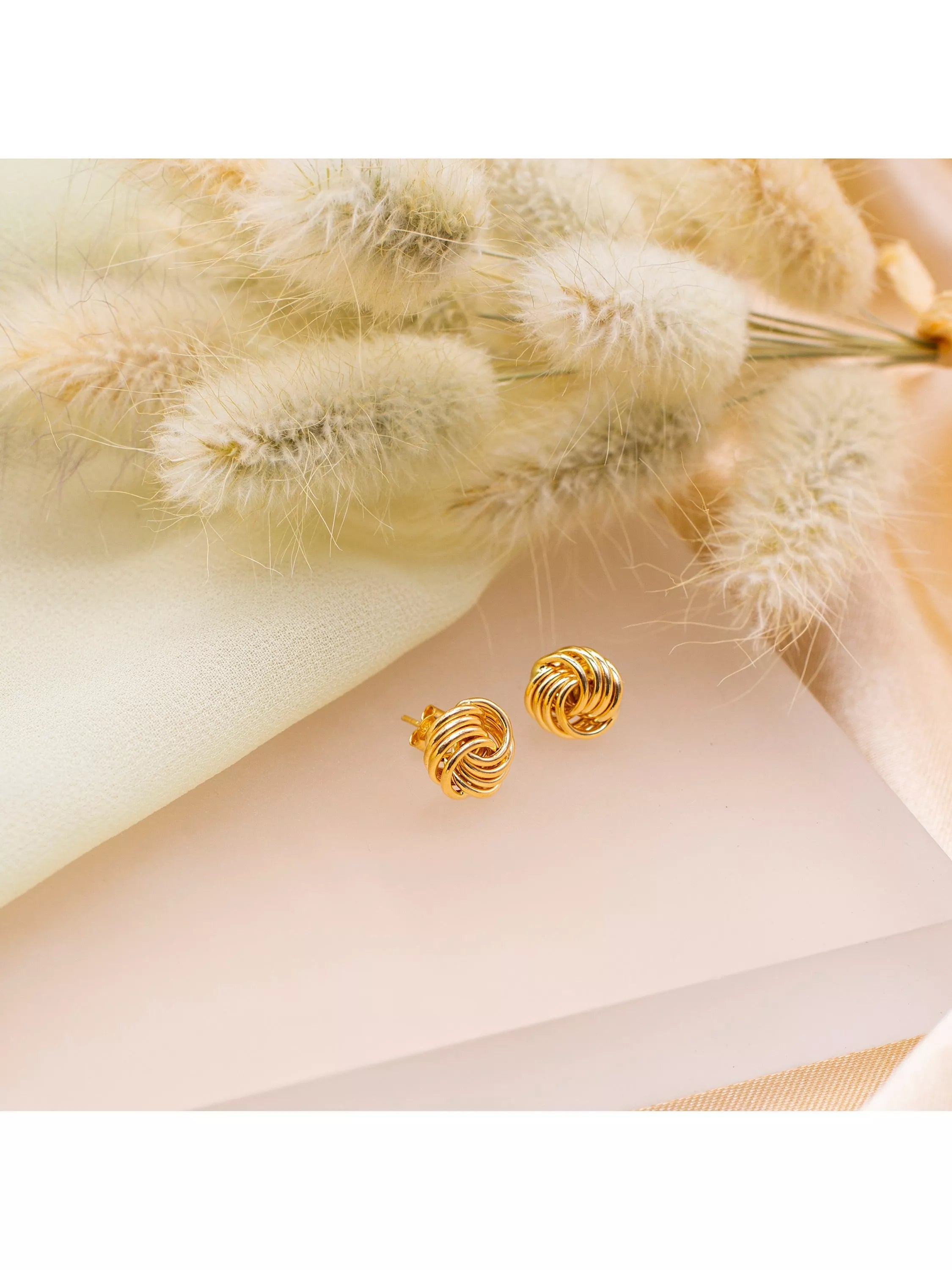 IBB rose stud earrings 1cm diameter (British brand)