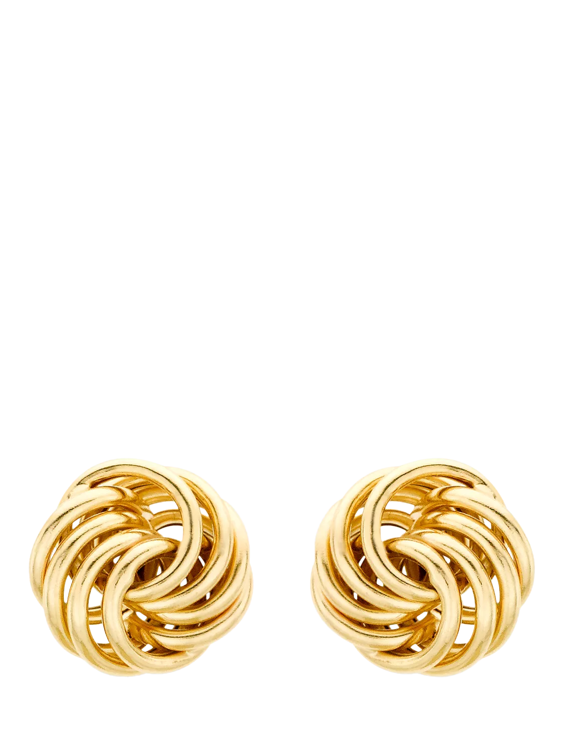 IBB 18ct gold rose stud earrings (British brand)