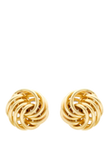 IBB 18ct gold rose stud earrings (British brand)