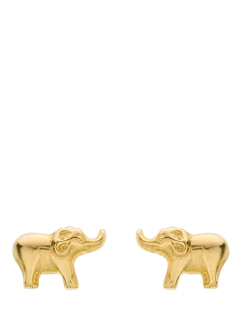 IBB baby elephant stud earrings 18ct gold, imported from the UK