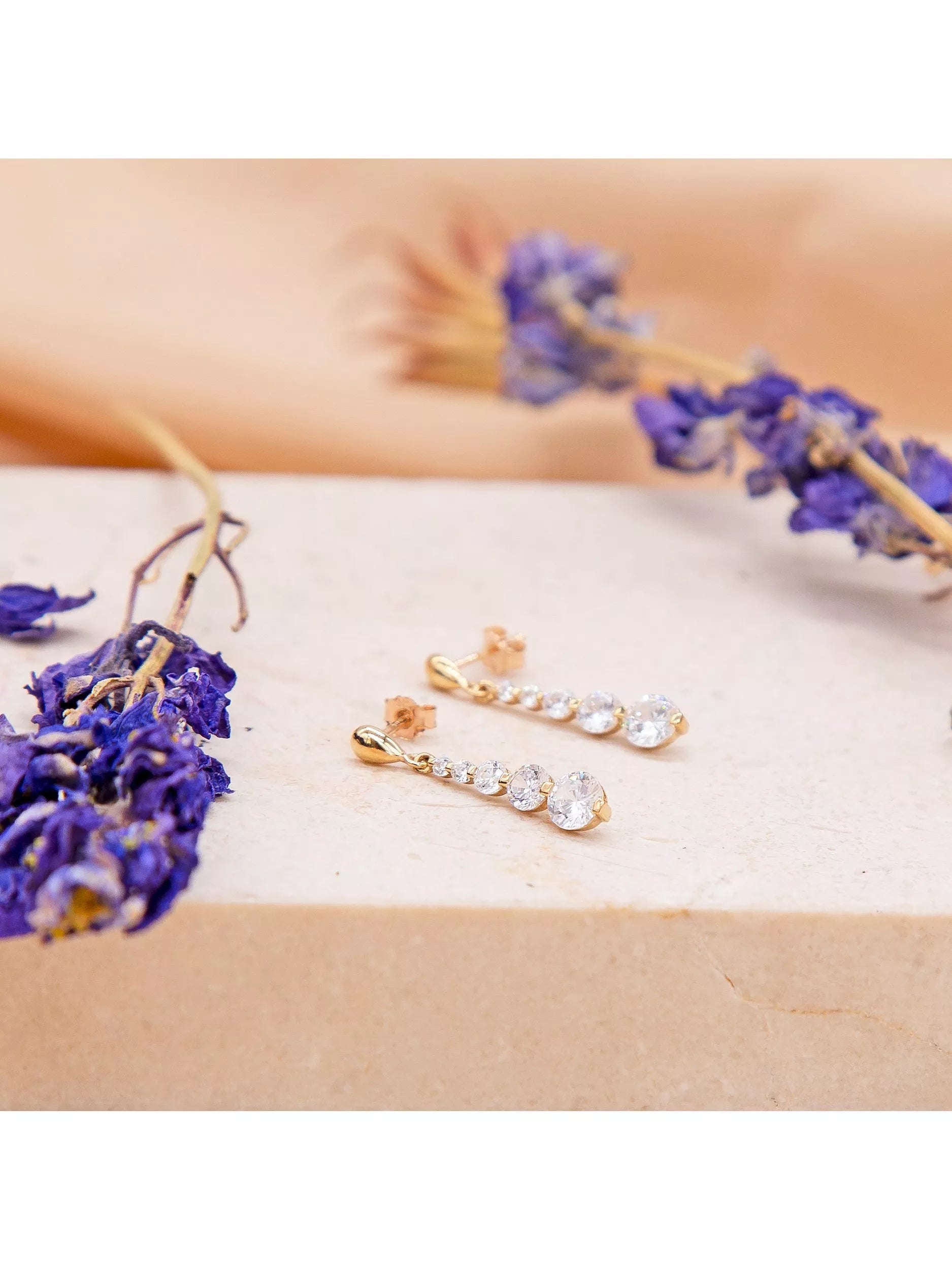IBB cubic zirconia drop earrings - British product