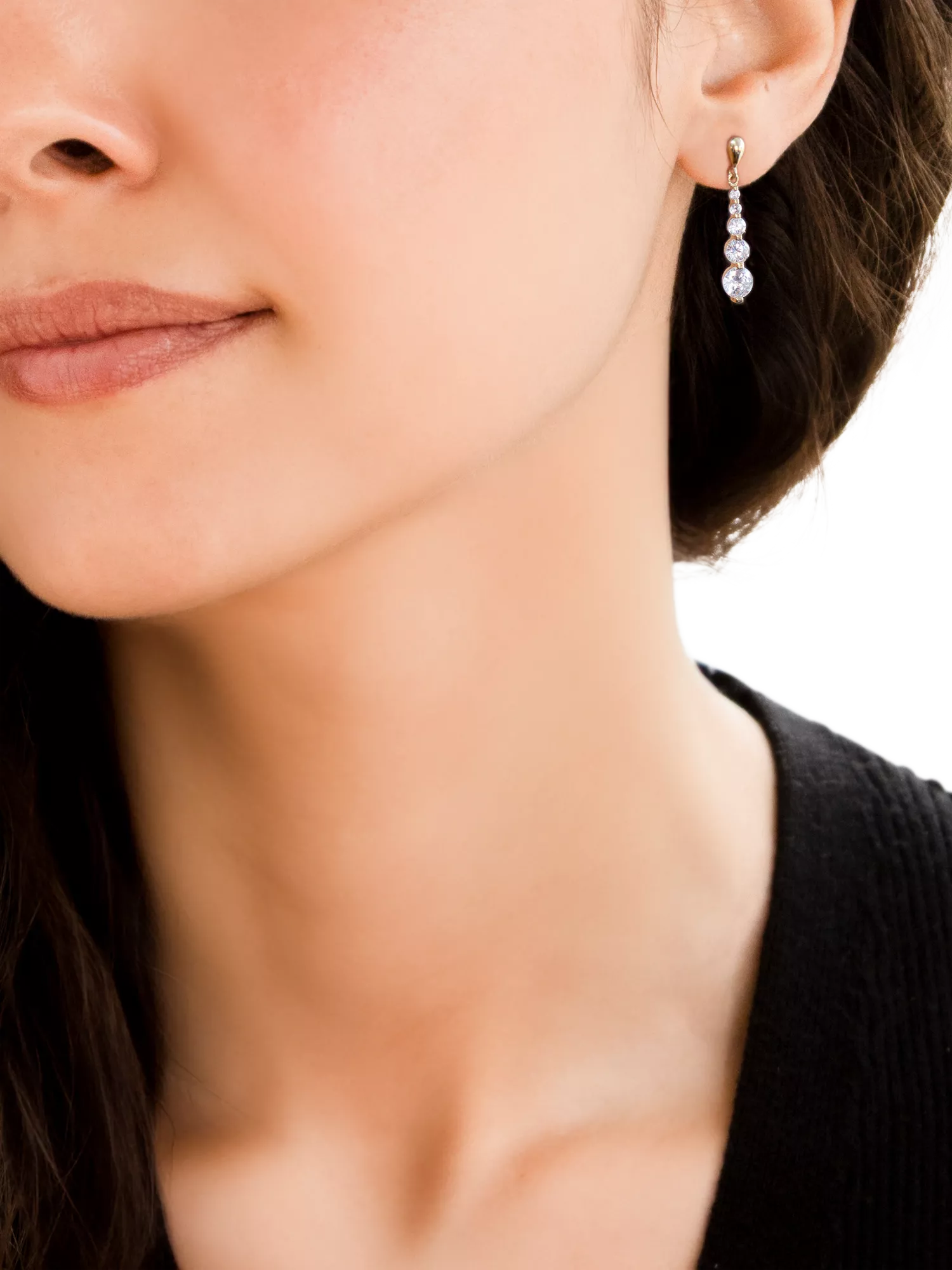 IBB cubic zirconia drop earrings - British product