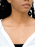 IBB gold open floating heart pendant necklace 46cm, imported from the UK