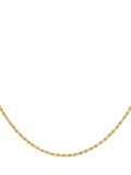 IBB 9 carat gold rope chain necklace 46cm, UK version
