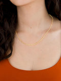 IBB 9 carat gold rope chain necklace 46cm, UK version