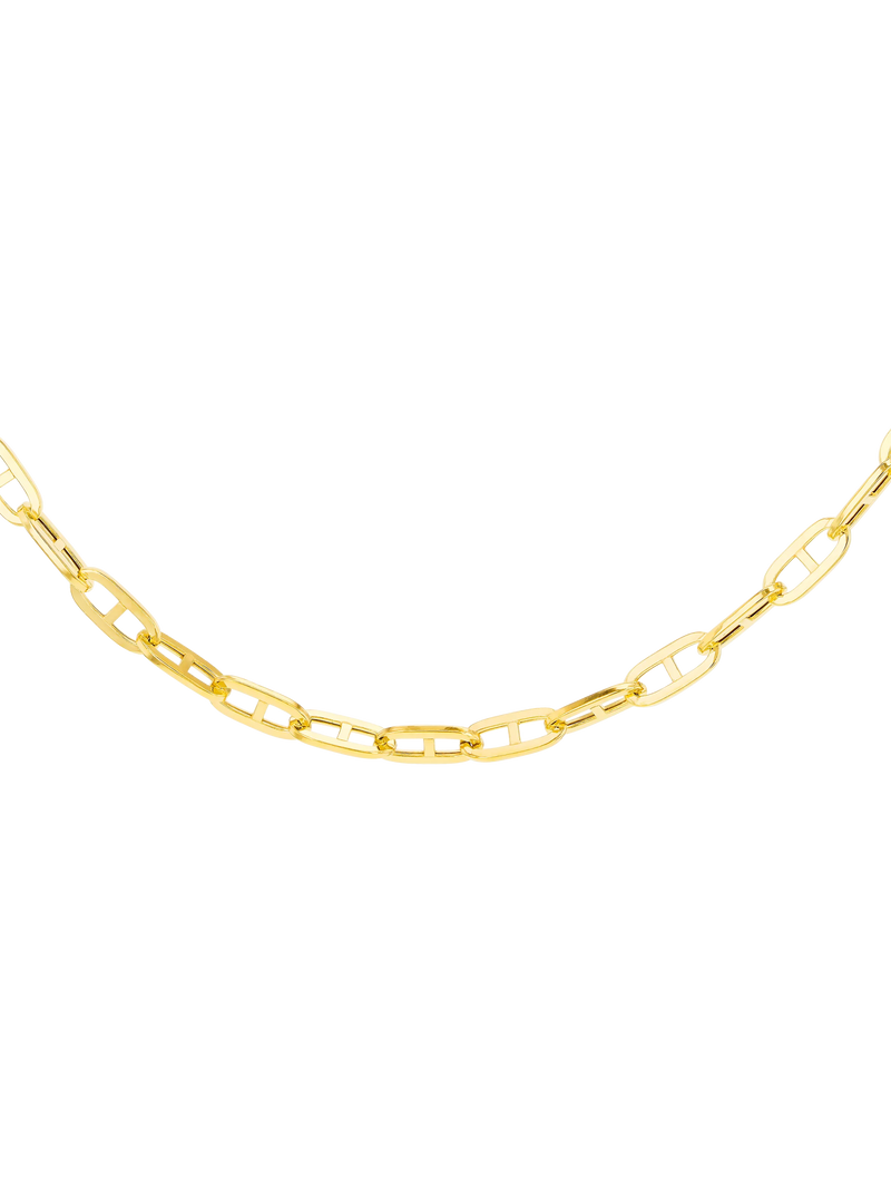 IBB 9ct gold square rambo chain necklace, imported from the UK