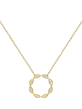 IBB 9ct gold twist circle trace chain necklace - British product
