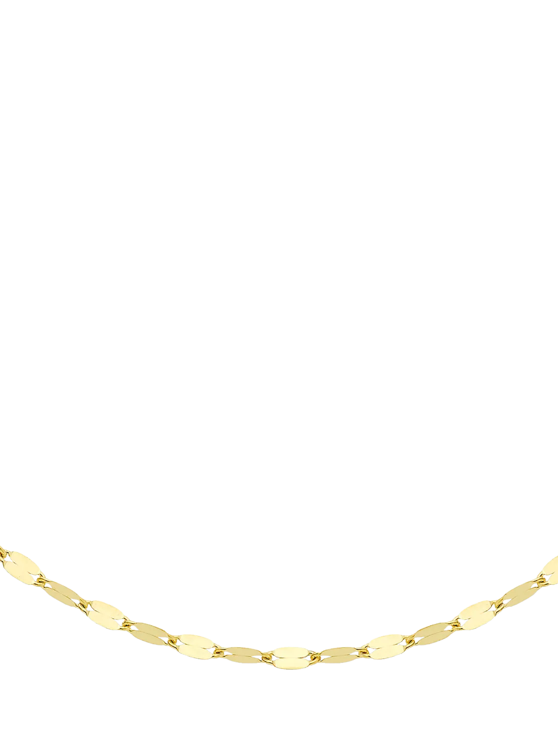 IBB 9ct gold forzatina chain necklace 46cm, imported from the UK