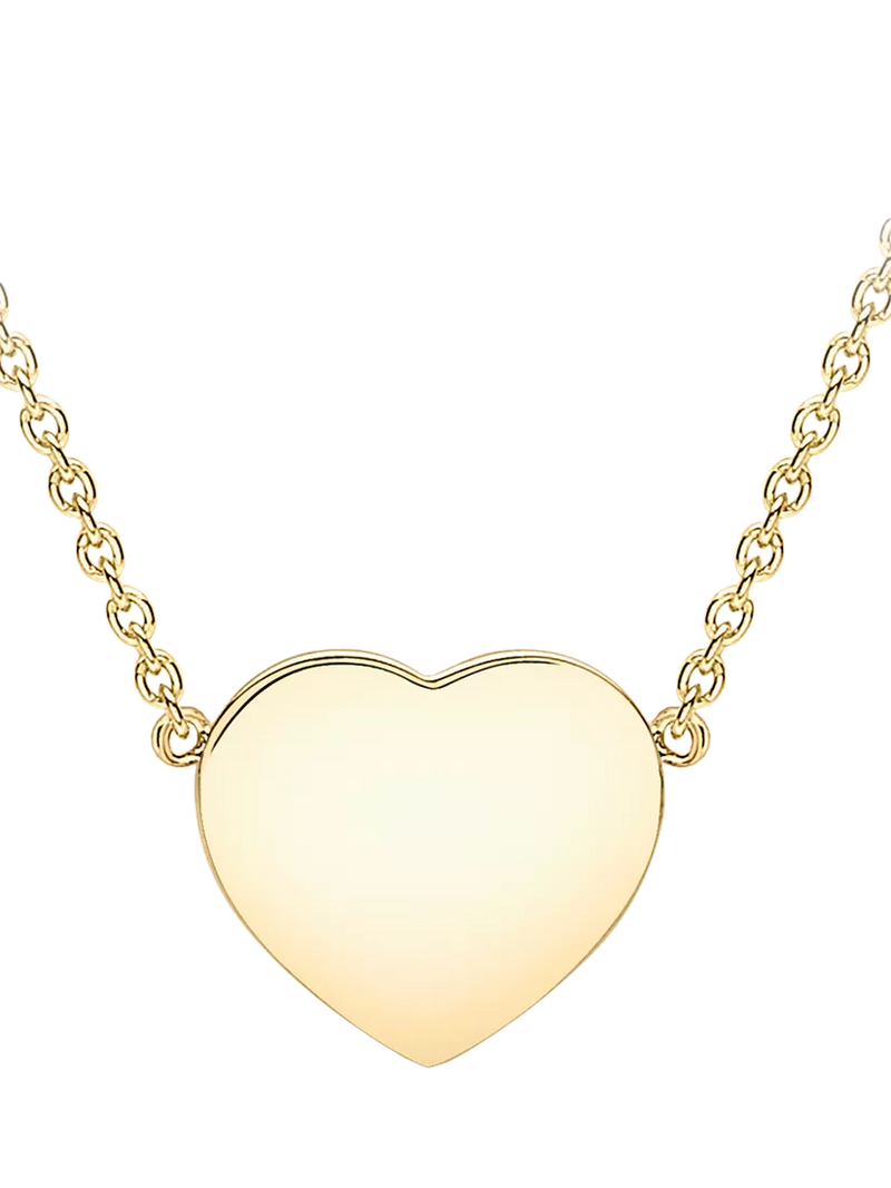 IBB 9ct gold heart pendant necklace (British brand)