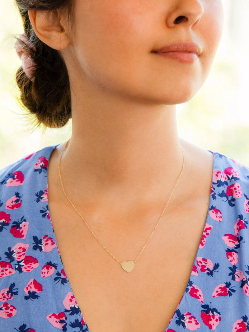 IBB 9ct gold heart pendant necklace (British brand)