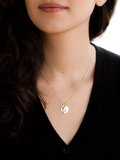 IBB 9ct gold heart padlock and key pendant necklace, imported from the UK