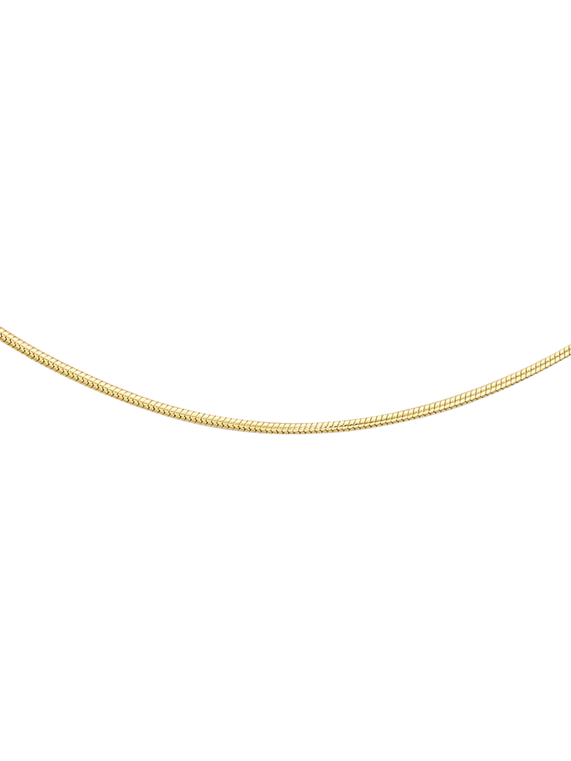 IBB 18ct gold mini round snake chain necklace, UK version