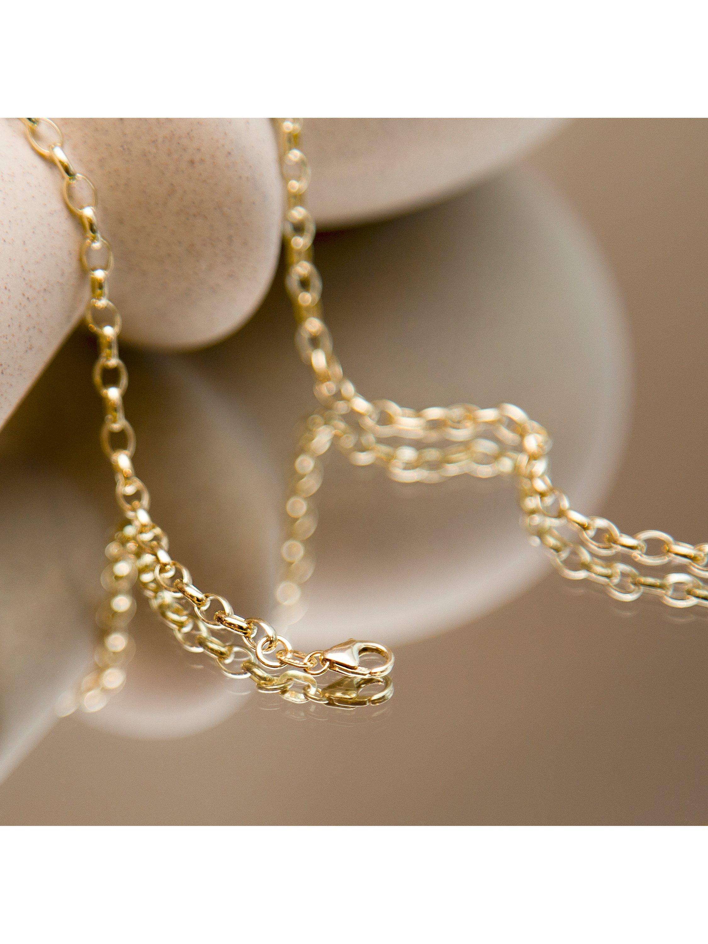 IBB oval belcher chain necklace 46cm, imported from the UK