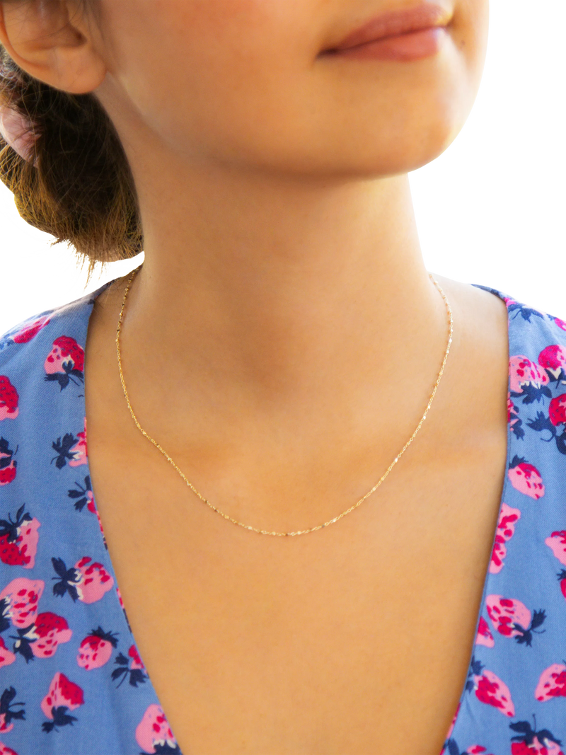 IBB 18ct gold chain necklace 46cm, imported from the UK