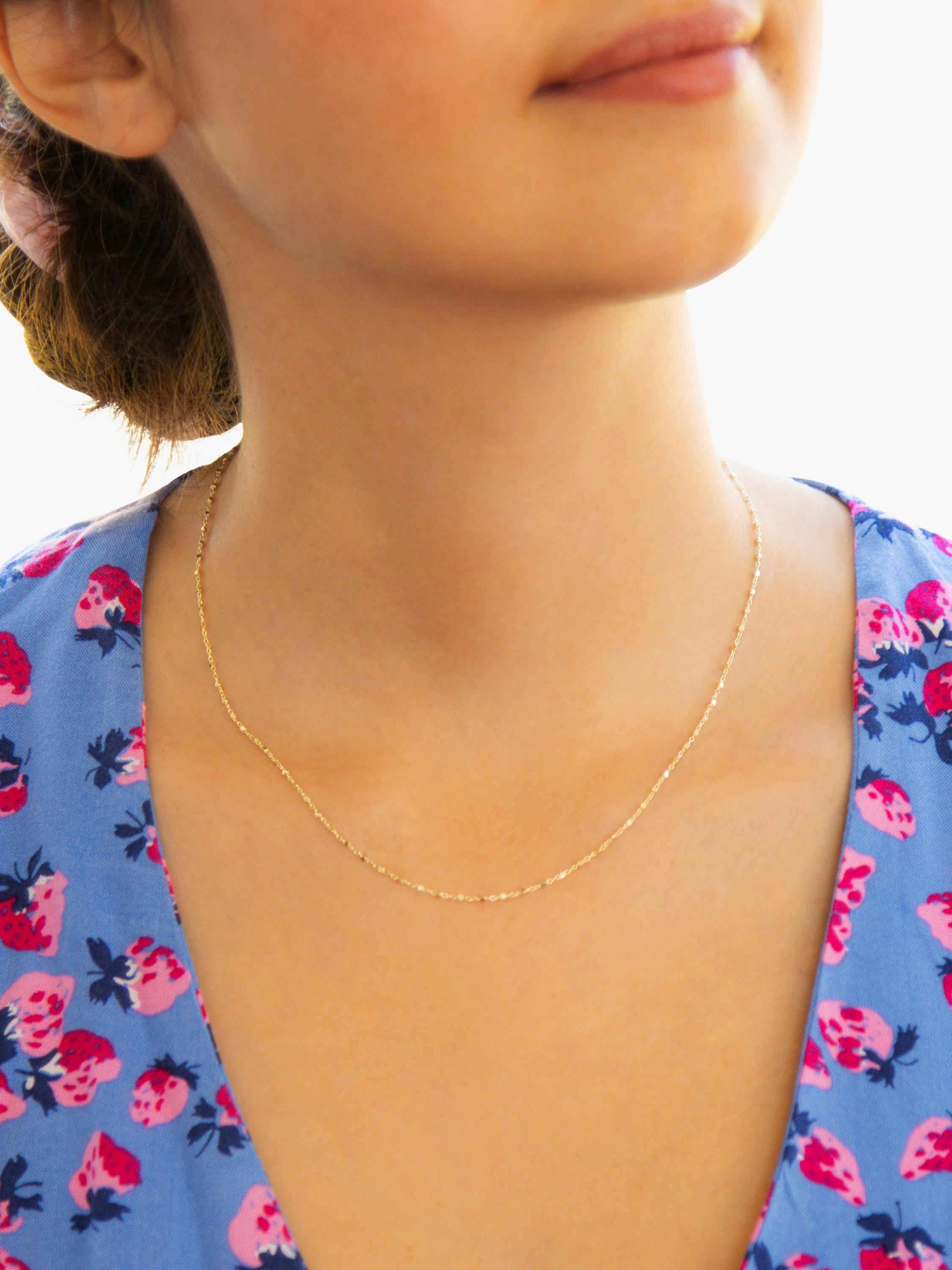 IBB 18ct gold chain necklace 46cm, imported from the UK