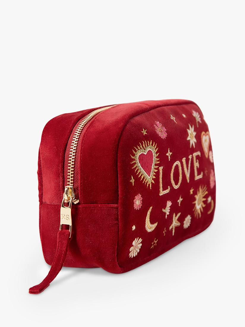 Elizabeth Scarlett Love Charm makeup bag red, imported from the UK