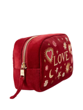 Elizabeth Scarlett Love Charm makeup bag red, imported from the UK