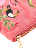 Elizabeth Scarlett zebra organic cotton pouch pink - British product