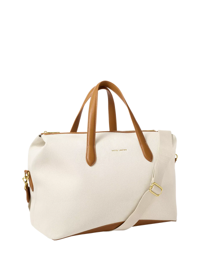 John Lewis Katie Loxton Siena Canvas Cabin Bag Cream- Buy online at McGrocer