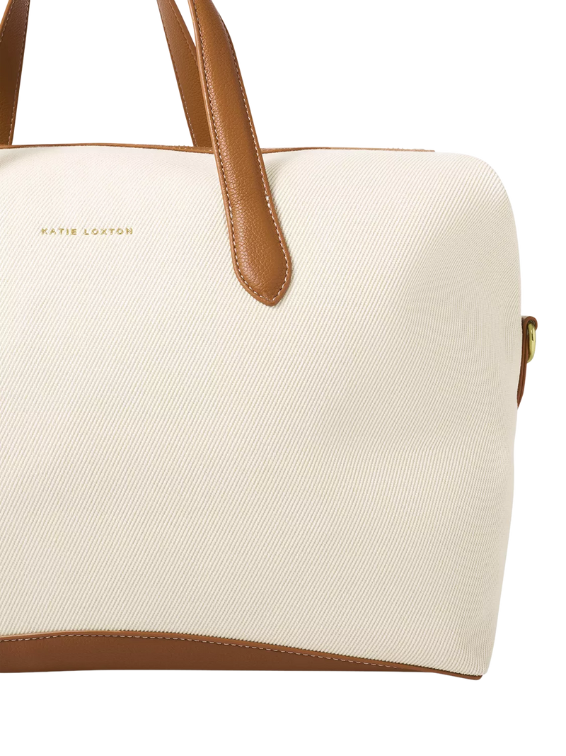 Katie Loxton canvas cabin bag cream (British brand)