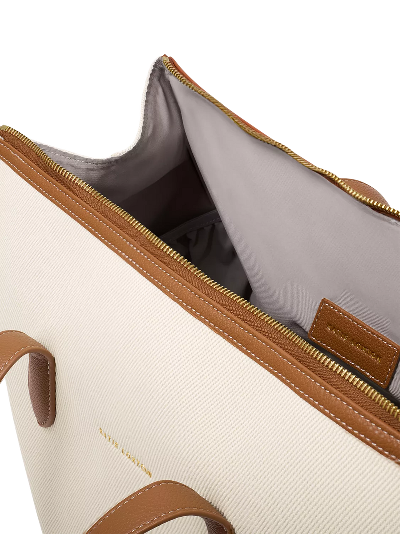 Katie Loxton canvas cabin bag cream (British brand)