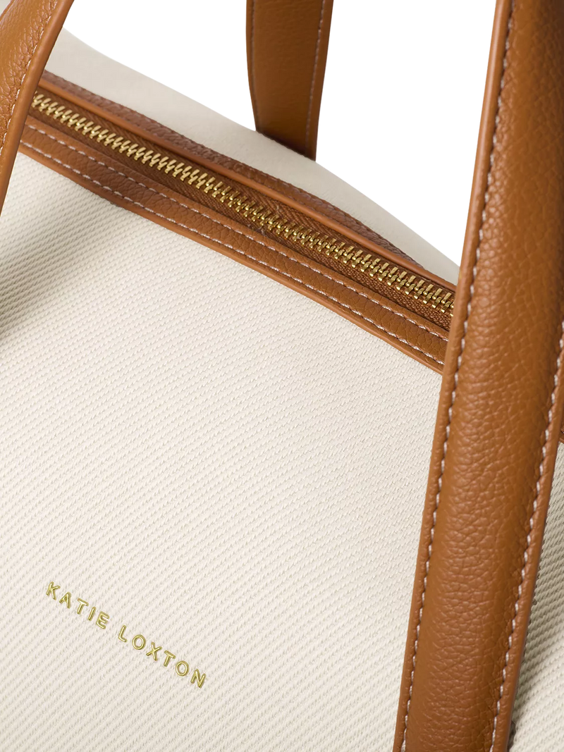 Katie Loxton canvas cabin bag cream (British brand)