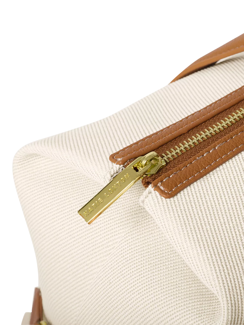 Katie Loxton canvas cabin bag cream (British brand)