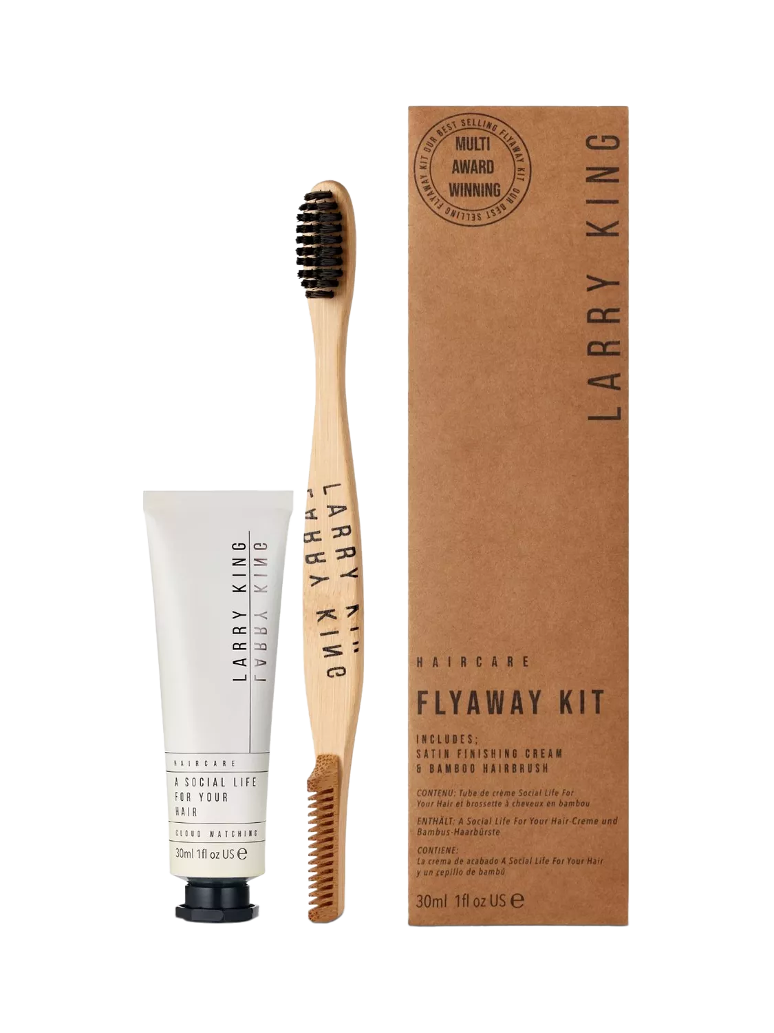 Larry King 2 Piece Flyaway Hair Styling Kit, UK version