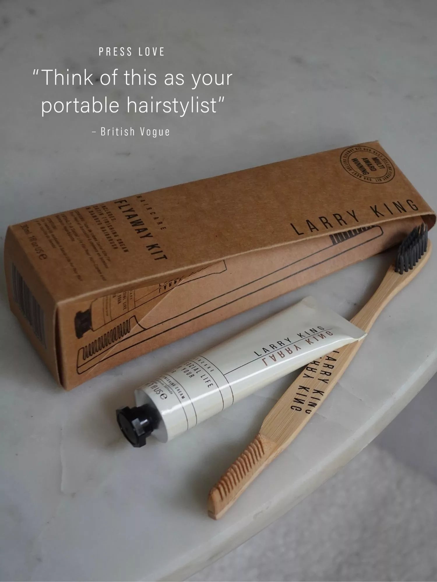 Larry King 2 Piece Flyaway Hair Styling Kit, UK version