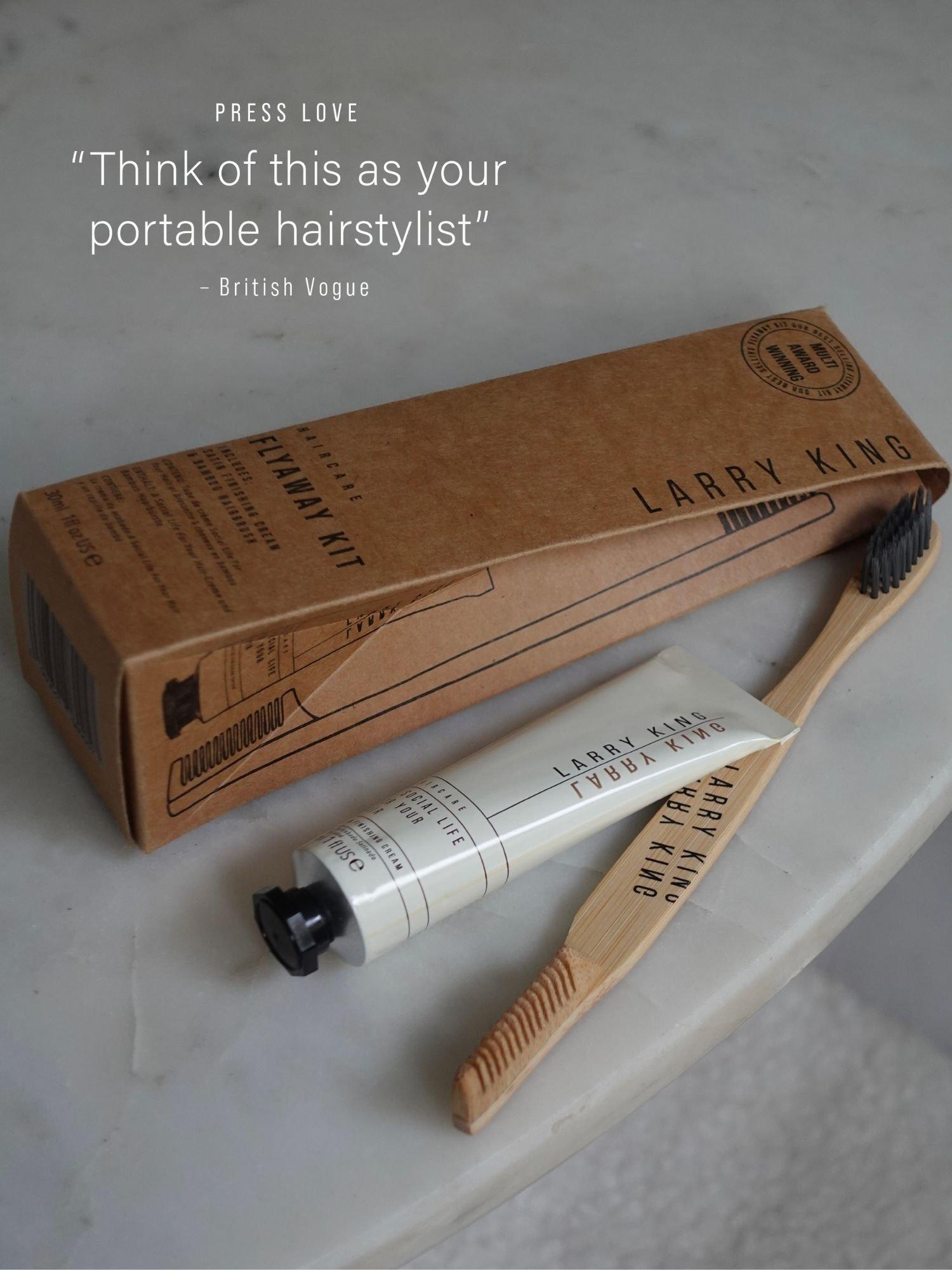 Larry King 2 Piece Flyaway Hair Styling Kit, UK version