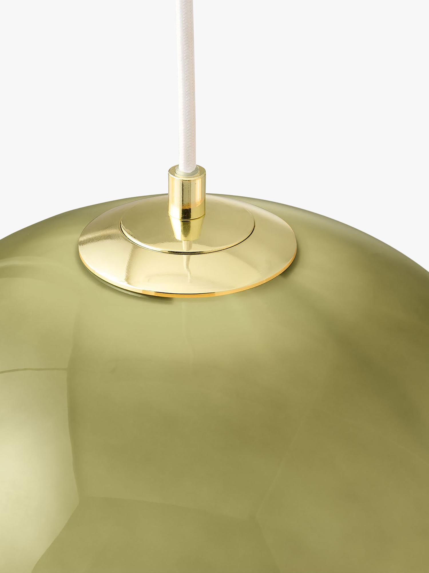 MADE Adrienne green pendant light, H107cm - British product