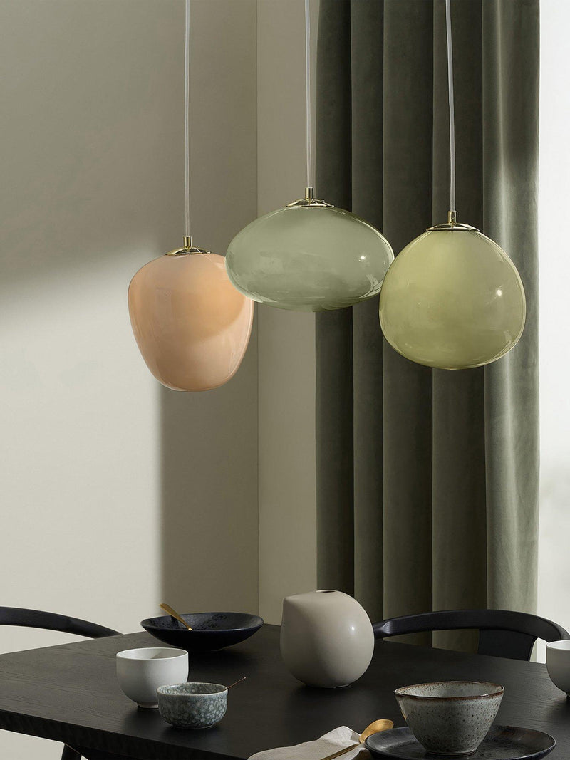 MADE Adrienne green pendant light, H107cm - British product