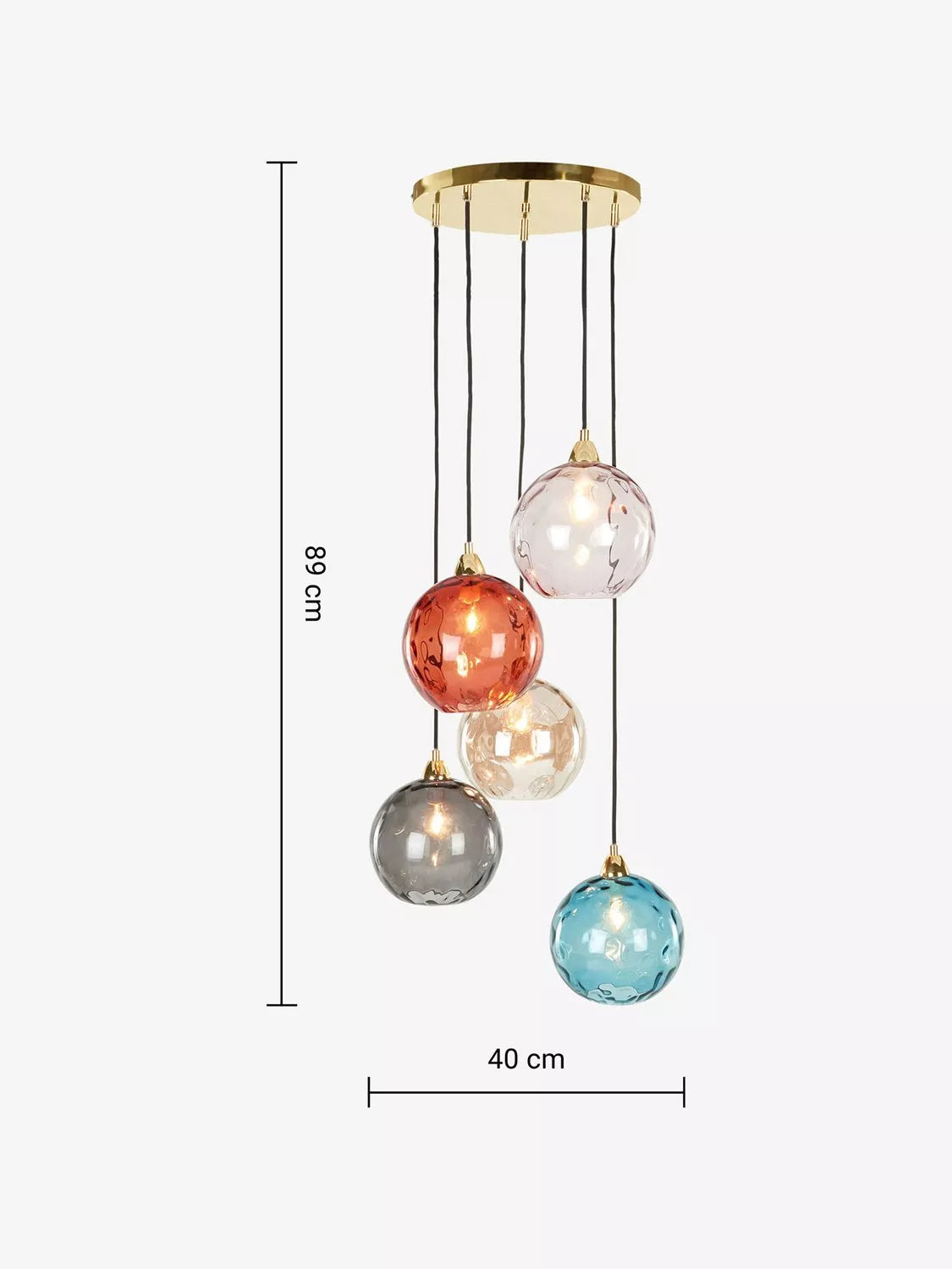 MADE Ilaria 5-light cluster pendant - British product