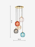 MADE Ilaria 5-light cluster pendant - British product